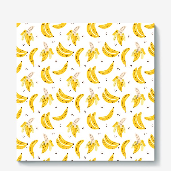 Холст «принт яркие бананы | bananas»