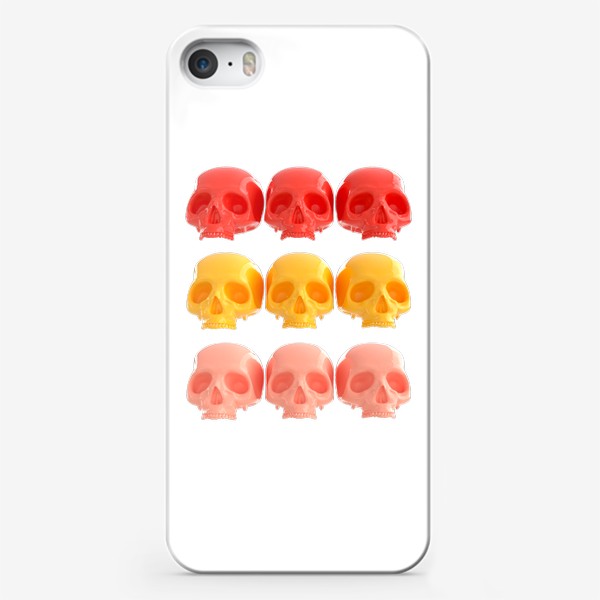 Чехол iPhone «Черепа яркие»
