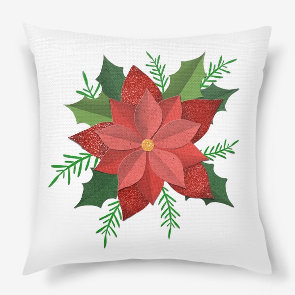 Подушка «Рождественский цветок»
