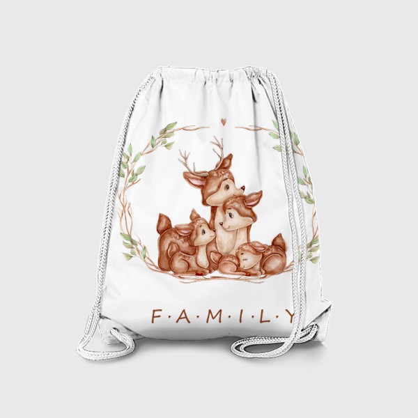 Рюкзак «Семья оленят»