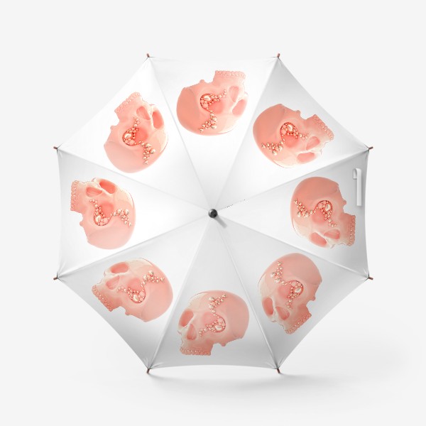 Зонт «Череп гламурный с жемчугом»
