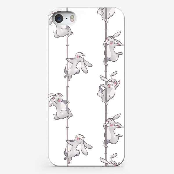 Чехол iPhone «кролики на шесте»