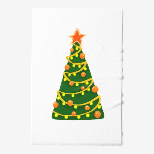 Полотенце «Новогодняя праздничная елка»