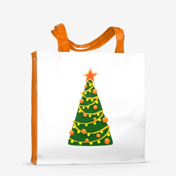 Сумка-шоппер «Новогодняя праздничная елка»