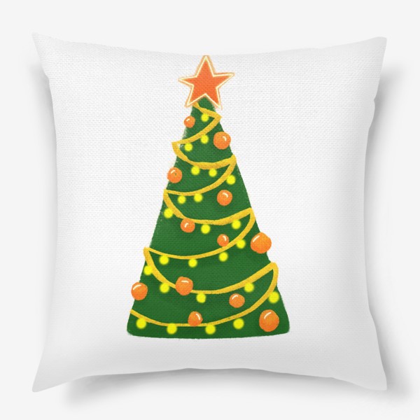 Подушка «Новогодняя праздничная елка»