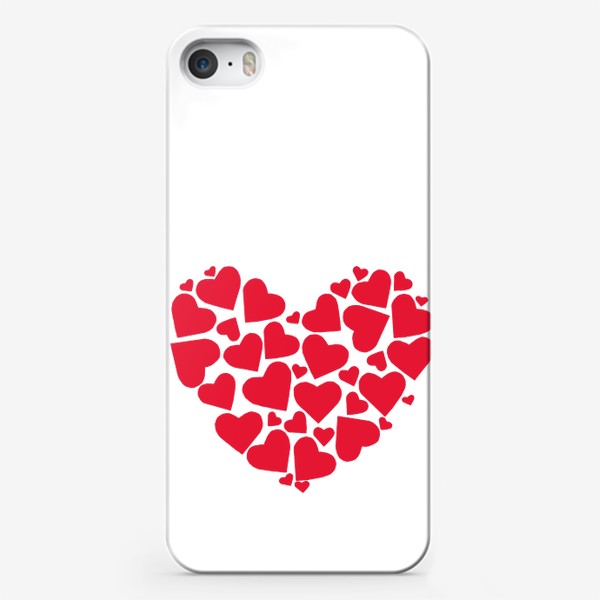 Чехол iPhone «сердечки. коллаж»