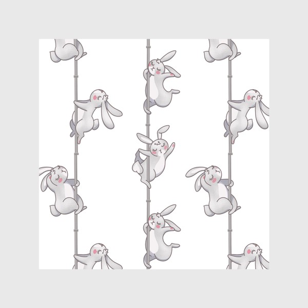 Скатерть «кролики на шесте»