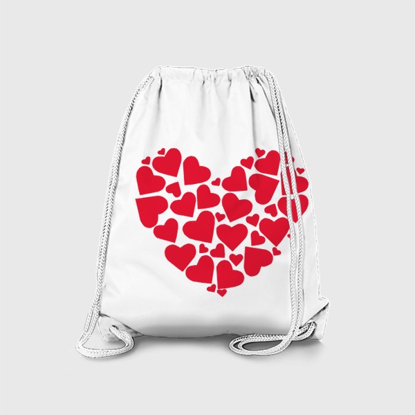 Рюкзак «сердечки. коллаж»