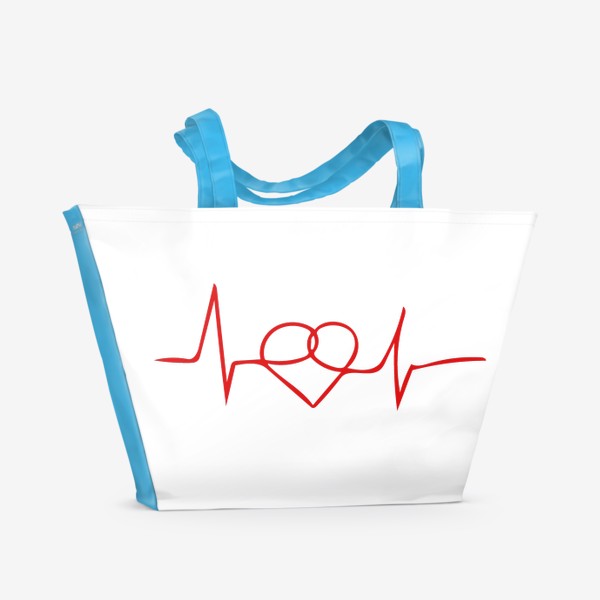 Пляжная сумка «сердцебиение»