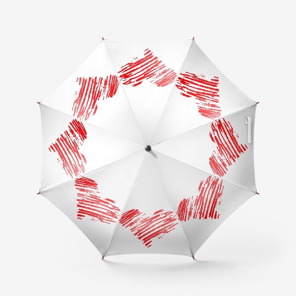 Зонт «сердце красное»