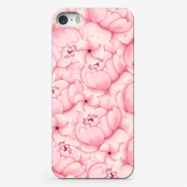 Чехол iPhone «Розовые пионы»