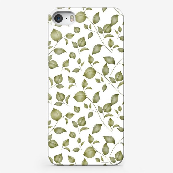 Чехол iPhone «Зеленые листья»