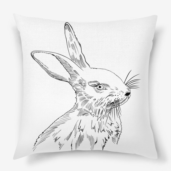 Подушка «Кролик графика»