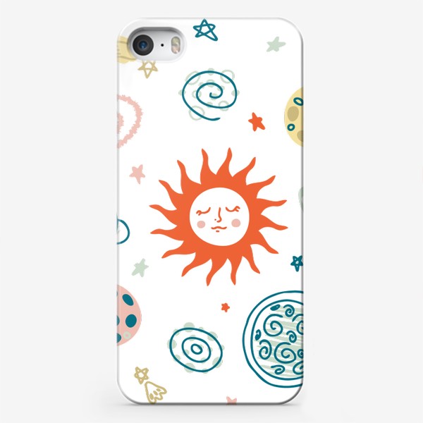 Чехол iPhone «Солнце и планеты»