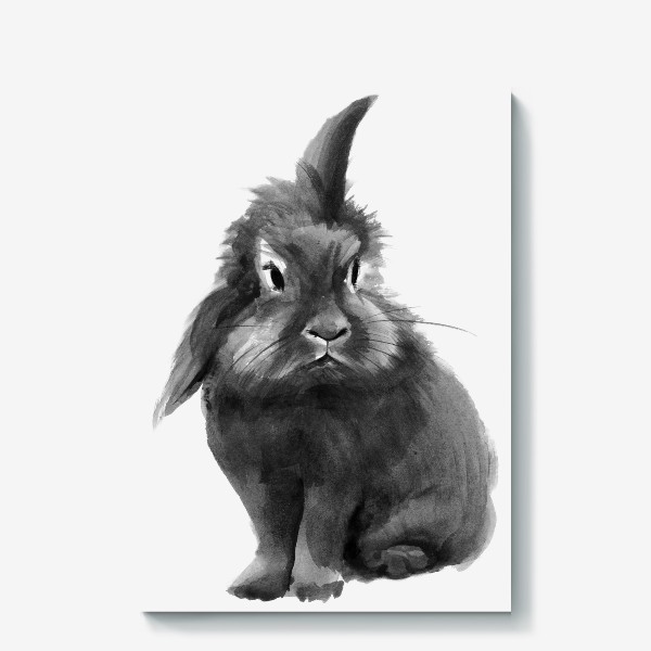 Холст «Черный Кролик»