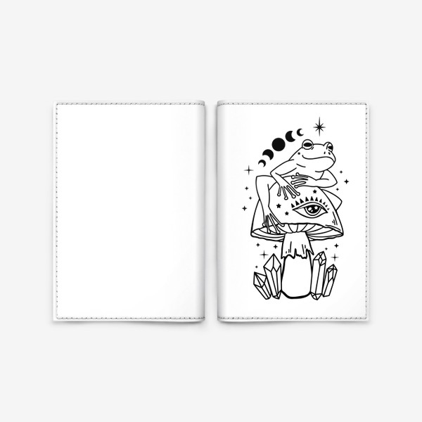 Обложка для паспорта «волшебная лягушка»