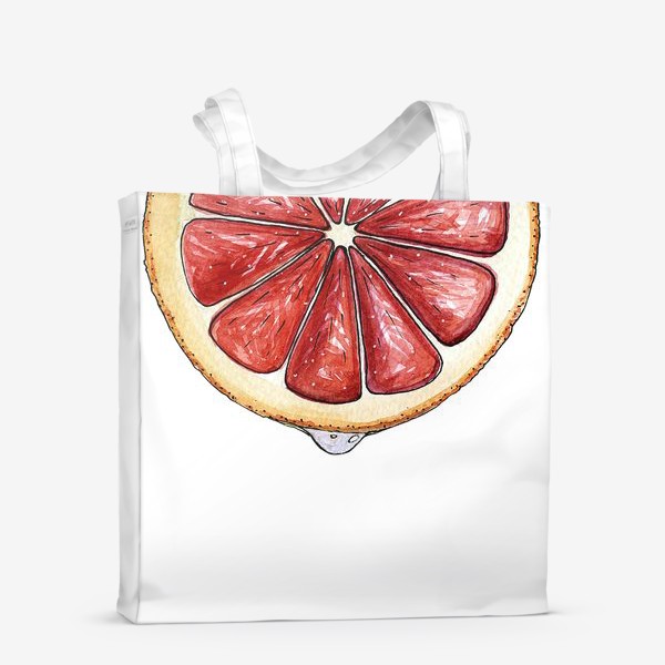 Сумка-шоппер «Красный апельсин / грейпфрут»