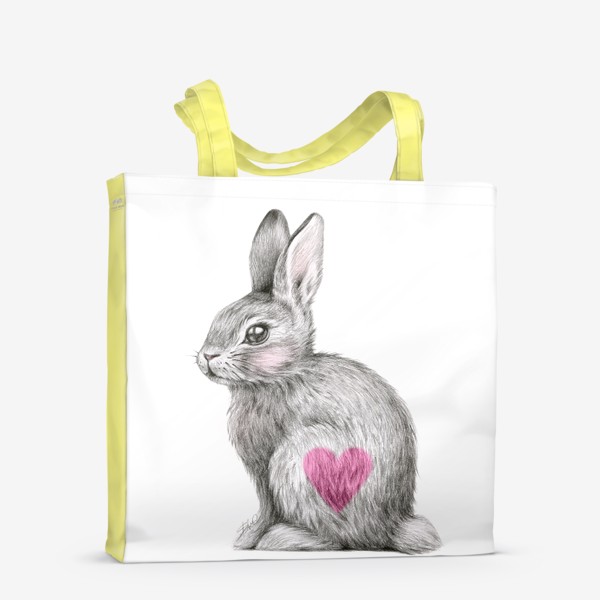 Сумка-шоппер «Заяц любви (кролик, любовь, сердце)»