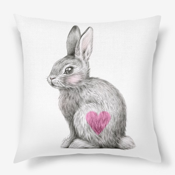 Подушка «Заяц любви (кролик, любовь, сердце)»