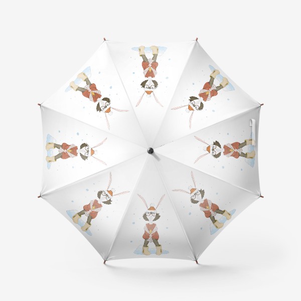 Зонт «Стильная милая крольчиха (символ года 2023, кролик, заяц)»