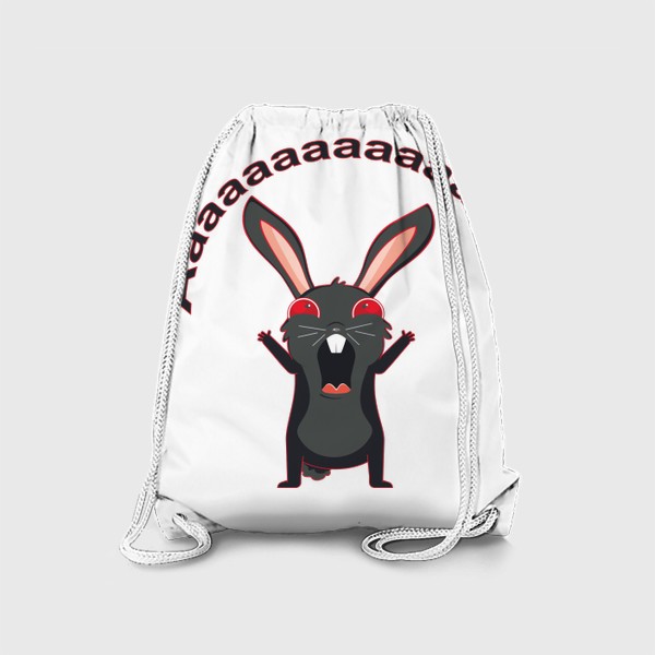 Рюкзак «Черный кролик кричит»