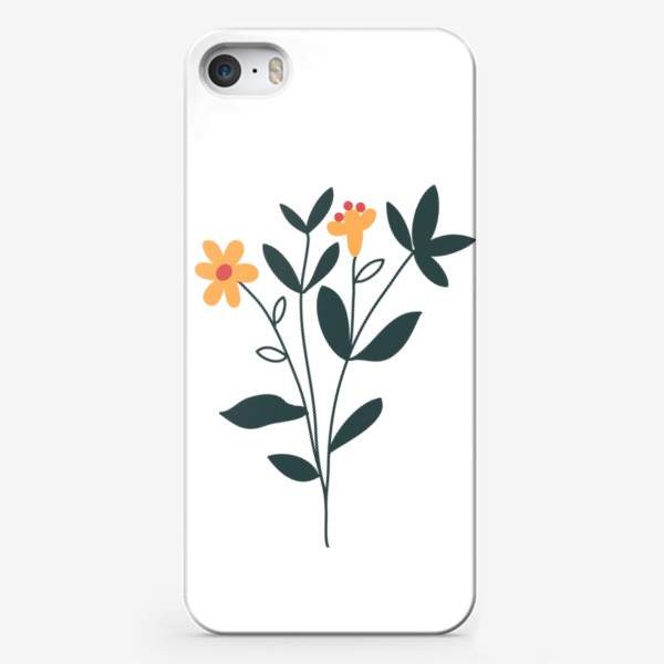 Чехол iPhone «Желтые цветы / Yellow flowers»