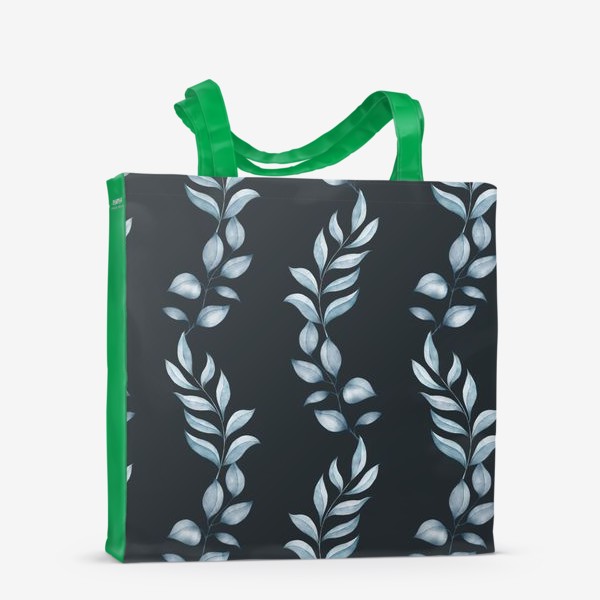 Сумка-шоппер «Голубые листья»