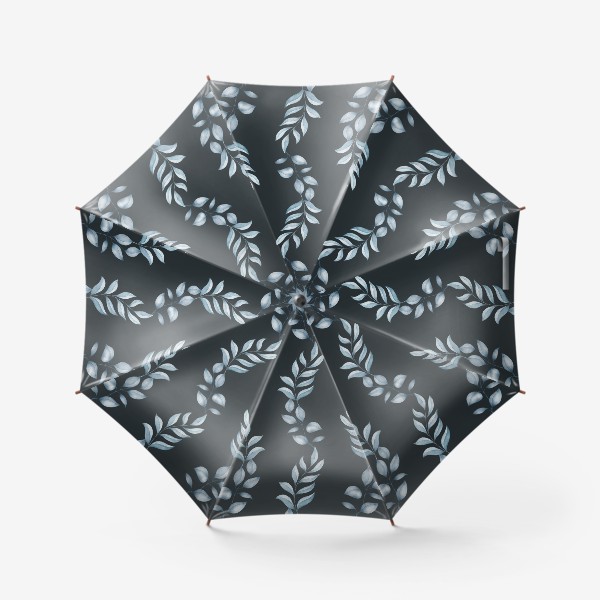 Зонт «Голубые листья»