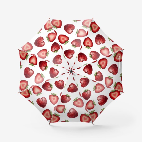 Зонт «Клубника в форме сердца»