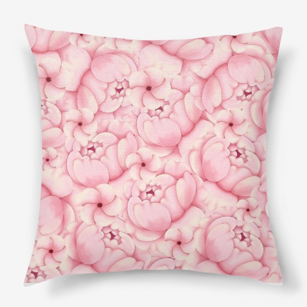 Подушка «Розовые пионы»