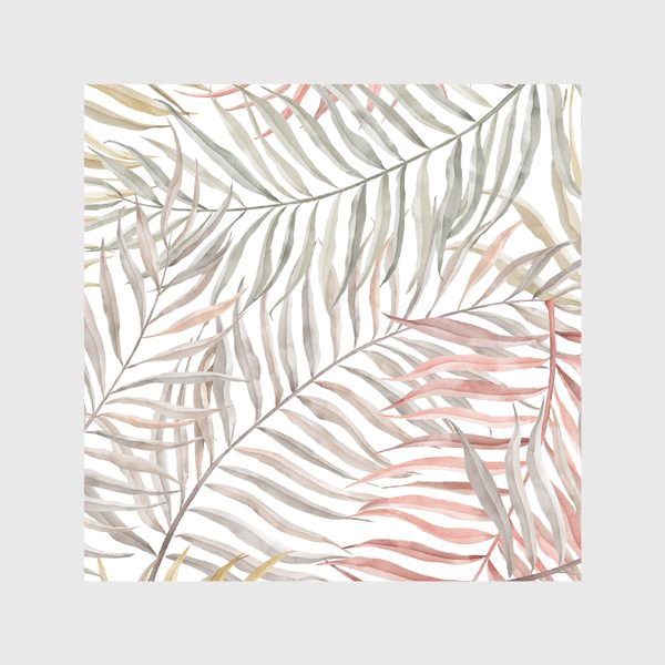 Скатерть «Листья пальмы на белом»