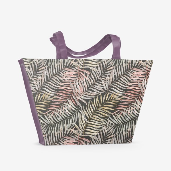 Пляжная сумка «Пальмовые листья »