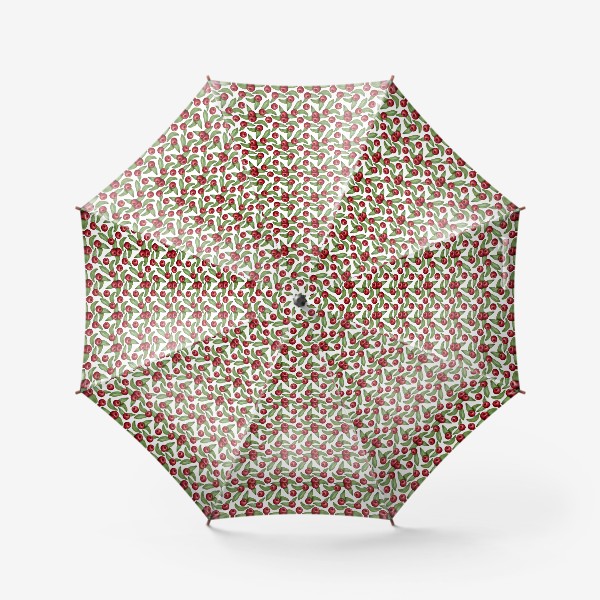 Зонт «Красные ягоды рябины»