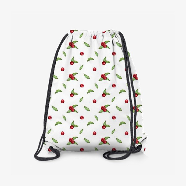 Рюкзак «Красные ягоды на белом»