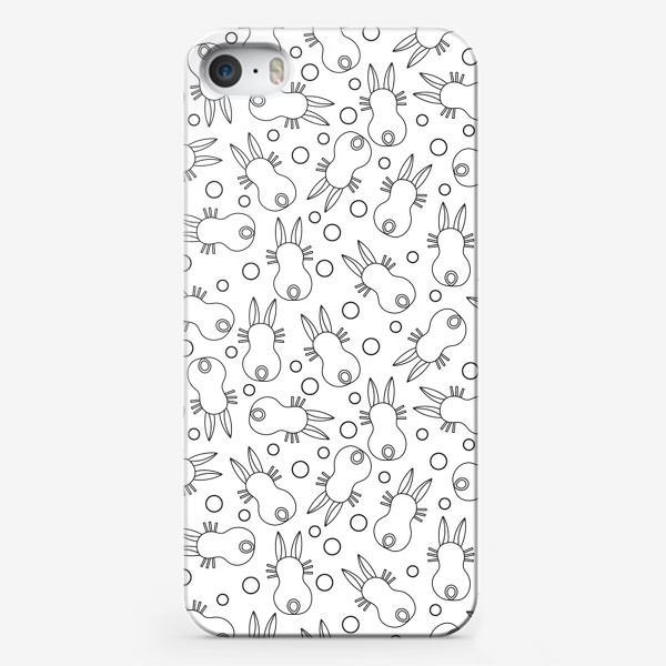 Чехол iPhone «Белые зайцы»