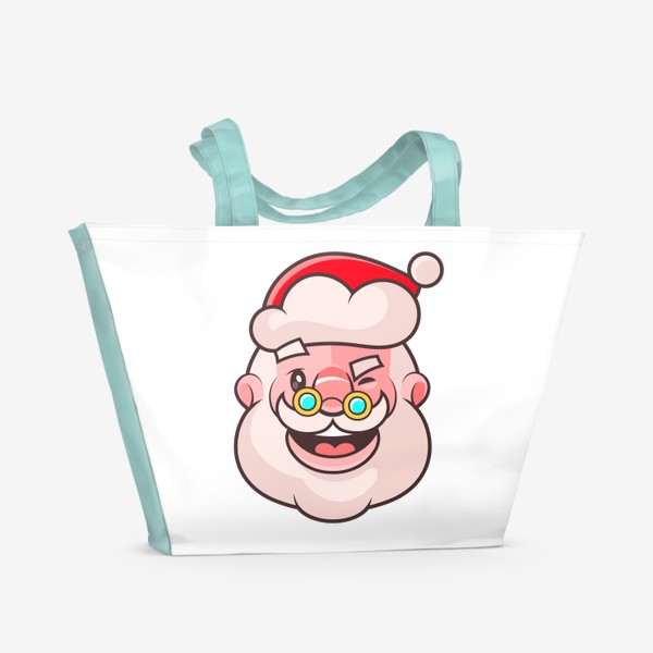 Пляжная сумка «Дед мороз»