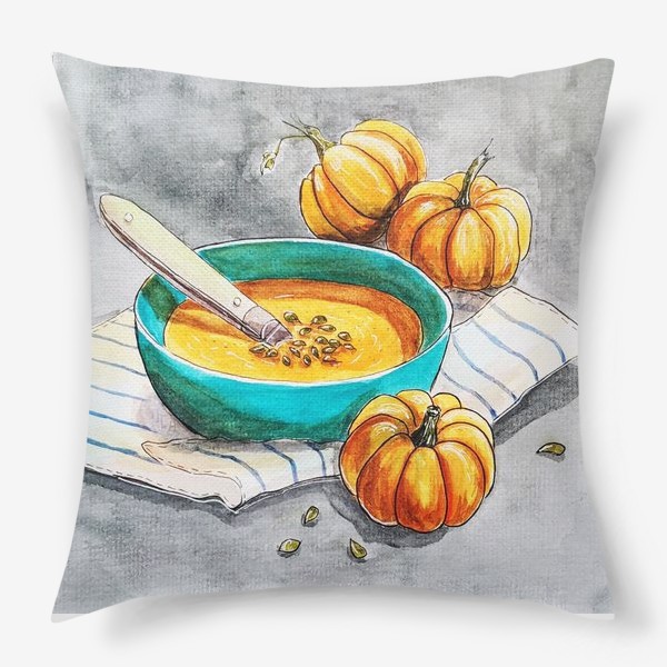 Подушка «Тыквенный суп»
