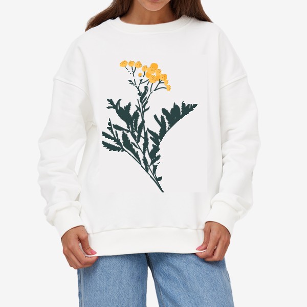 Свитшот «Желтые полевые цветы / Yellow wildflowers»