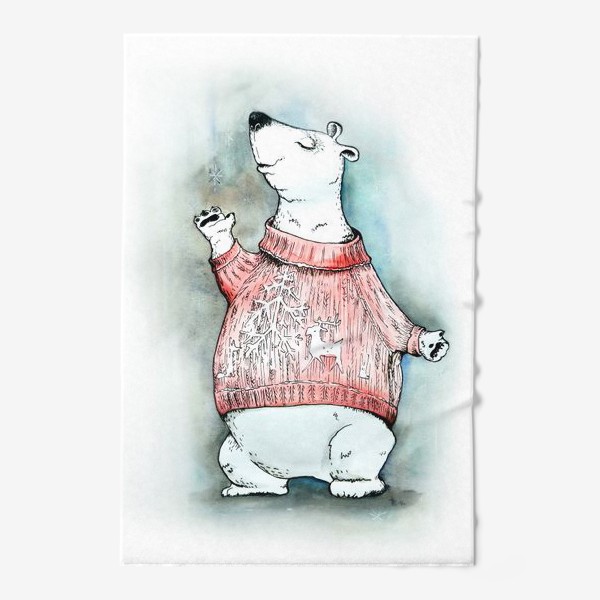 Полотенце «медведин в свитере»