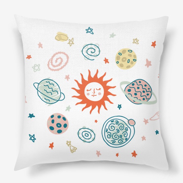 Подушка «Солнце и планеты»