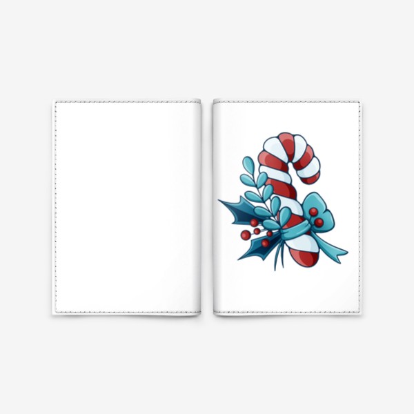 Обложка для паспорта «Новогодняя конфета»