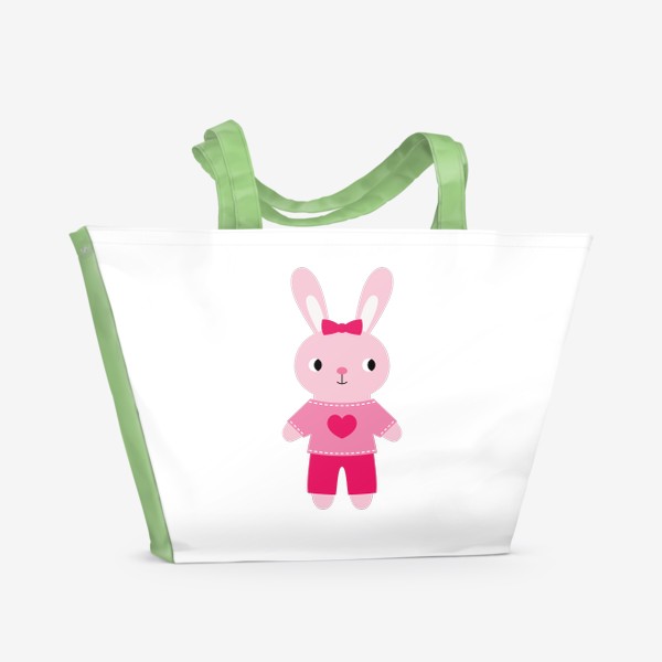 Пляжная сумка «Забавный кролик (зайчик)»