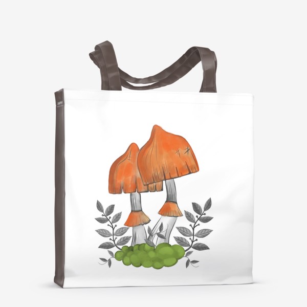 Сумка-шоппер «Оранжевые грибы»