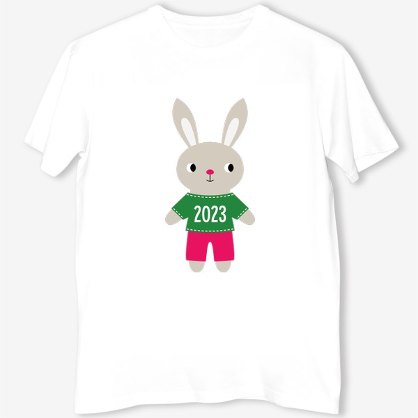 Футболка «Кролик, символ Нового года 2023»