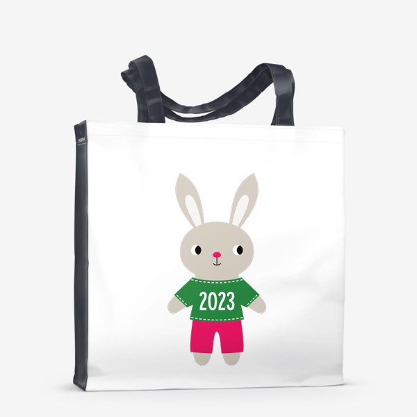 Сумка-шоппер «Кролик, символ Нового года 2023»