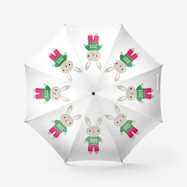 Зонт &laquo;Кролик, символ Нового года 2023&raquo;