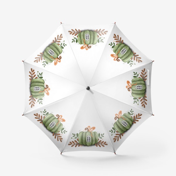 Зонт «Зелёная тыква»