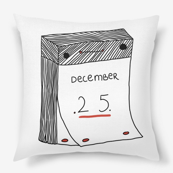 Подушка «christmas day calendar»