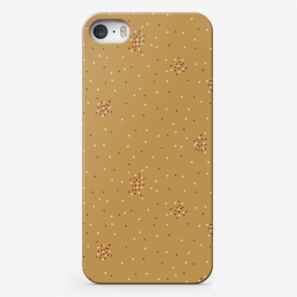 Чехол iPhone «красно-белые точки на печеньке»