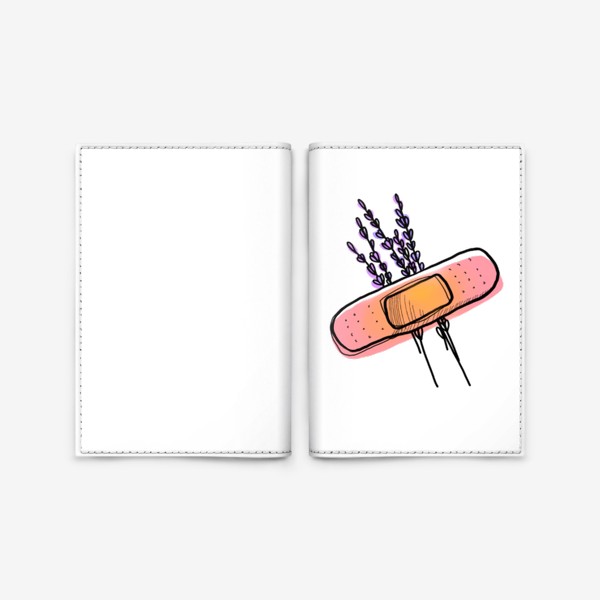 Обложка для паспорта «Пластырь с лавандой»